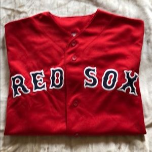 2004 Red Sox Jersey, Ortiz #34, Red, L
